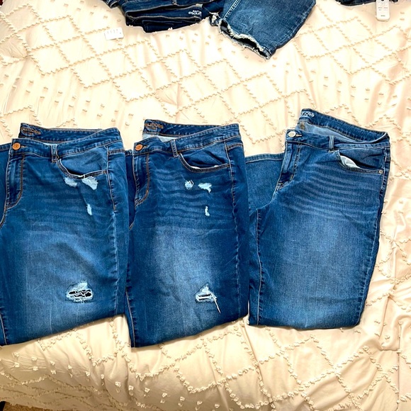 Maurices Denim - 3 Pairs of Maurices Jeggings Jeans Mid-Rise Skinny 20W